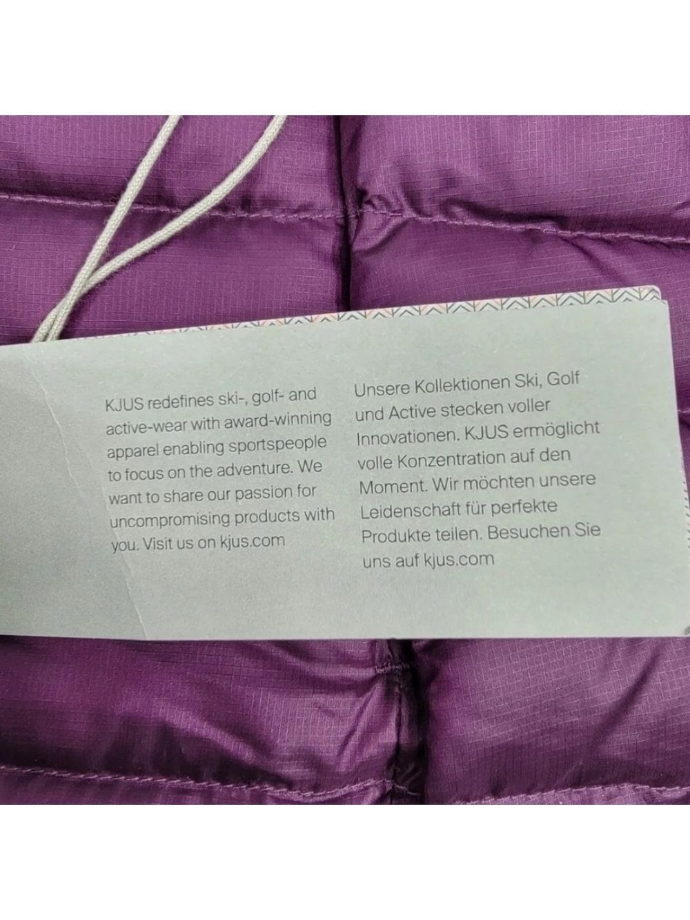 NEW KJUS Ladies Cypress Down Vest - Size 36 Small US 6 - Purple / Lavender NWT - Picture 2 of 12